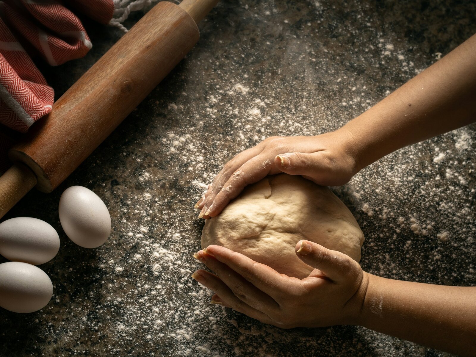 Marco at work in the open kitchen