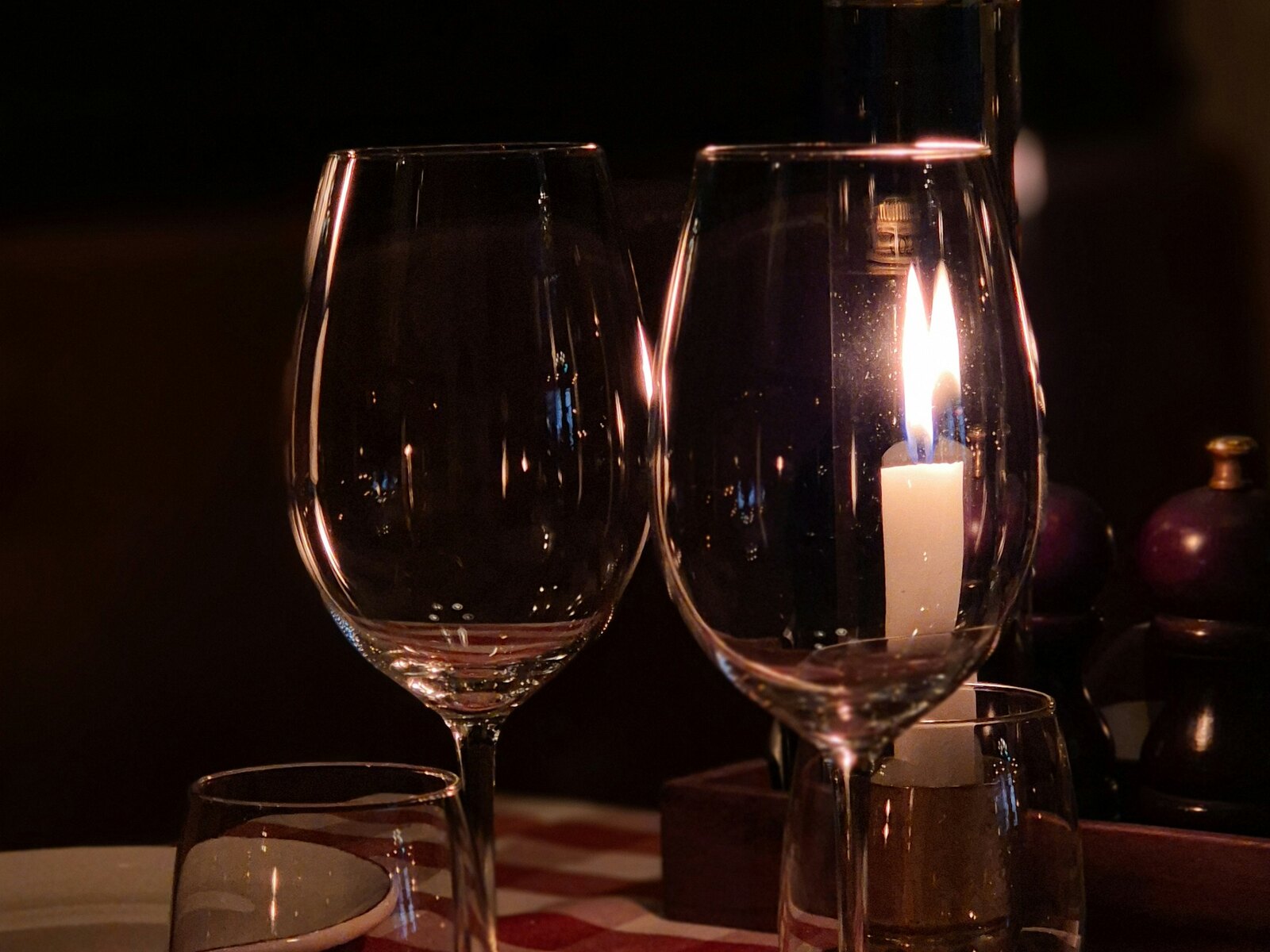 A table set for the evening
